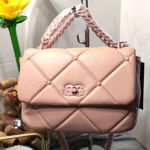 Gilda Paris G Logo Pink Quilted Women's Crossbody
